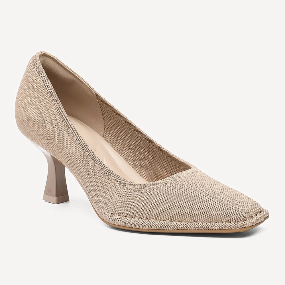 Elegant Beige Women's Heels